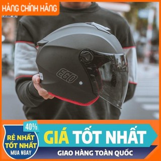 [CHÍNH HÃNG] MŨ BẢO HIỂM 3/4 EGO E3 ĐEN NHÁM