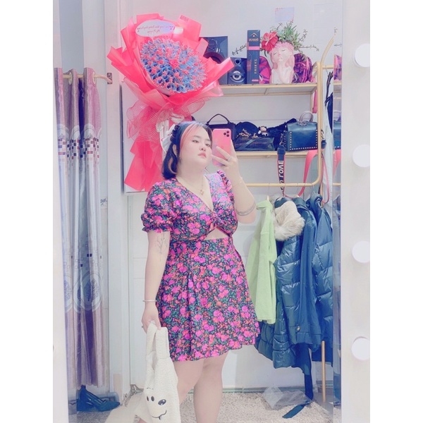 Đầm hoa ngực bigsize