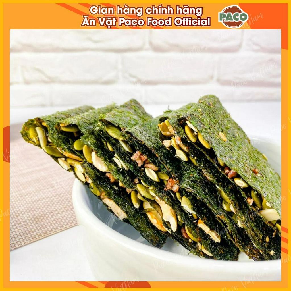 lẻ 1 gói rong biển kẹp hạt dinh dưỡg nhà PACO FOOD