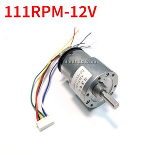 Động Cơ Motor Encoder 111RPM JGB37-520-12V