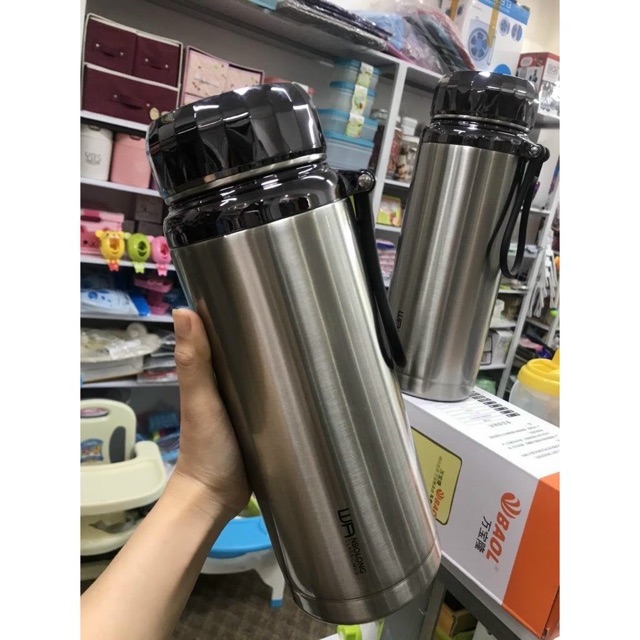 Bình 1500ml giữ nhiệt  inox 304 - Hàng Loại 1 Cao Cấp, Siêu Dày Dặn, Cứng Cáp