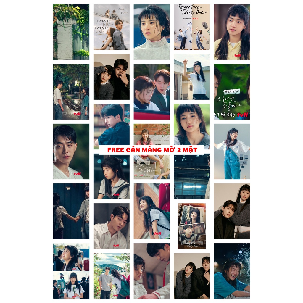 Lomo card 54 ảnh diễn viên phim Twenty Five, Twenty One Kim Tae Ri + Nam Joo Hyuk