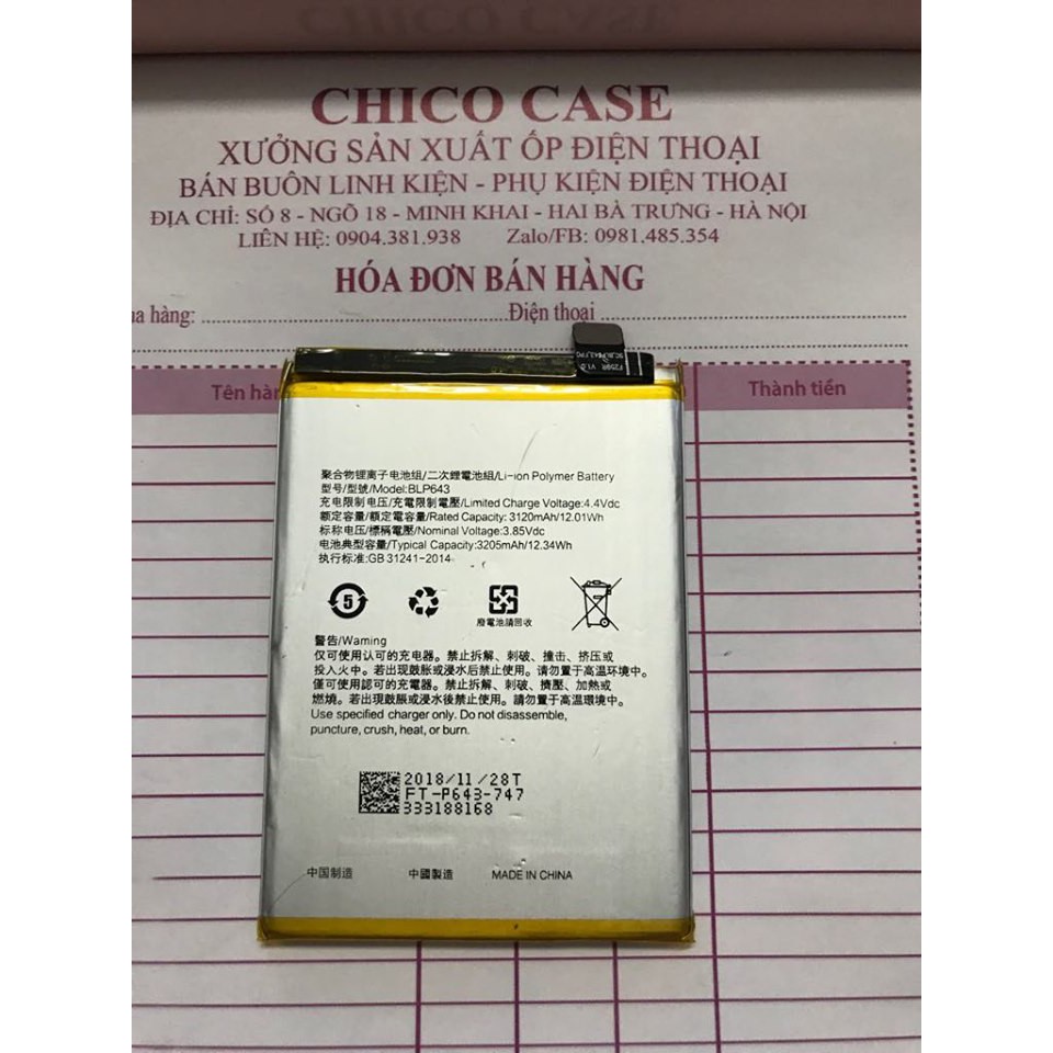 PIN ĐIỆN THOẠI OPPO A73 NEW 100%