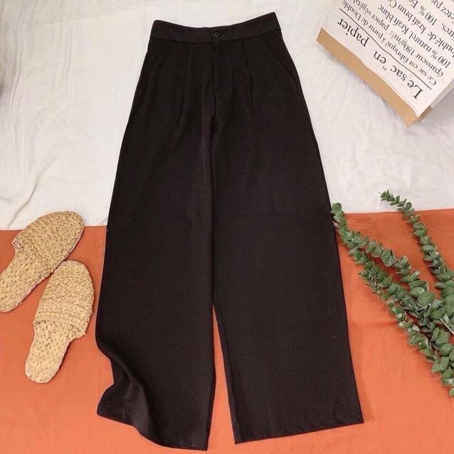 Quần Culottes Ống Rộng Dài Nữ Sang Chảnh