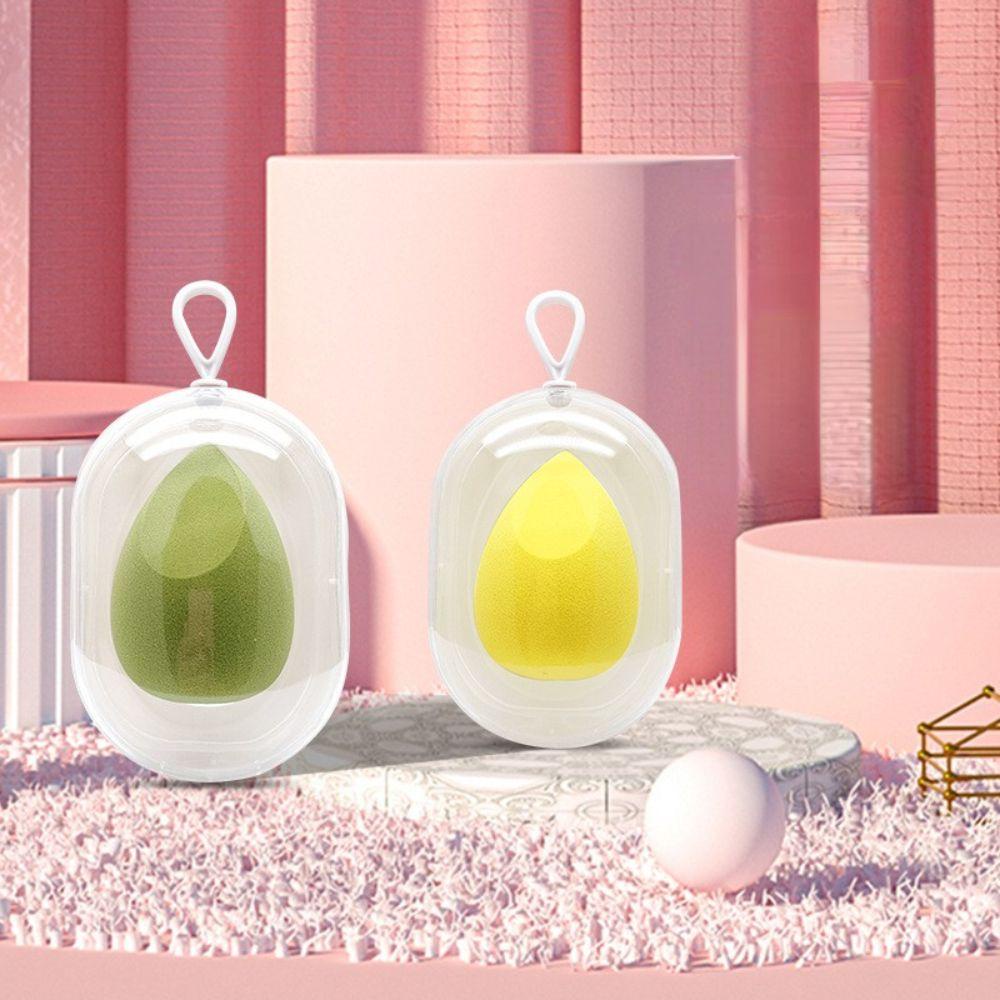 Giá Đỡ Bông Mút Trang Điểm Hình Quả Trứng Bằng Nhựa Chống Ẩm Mốc