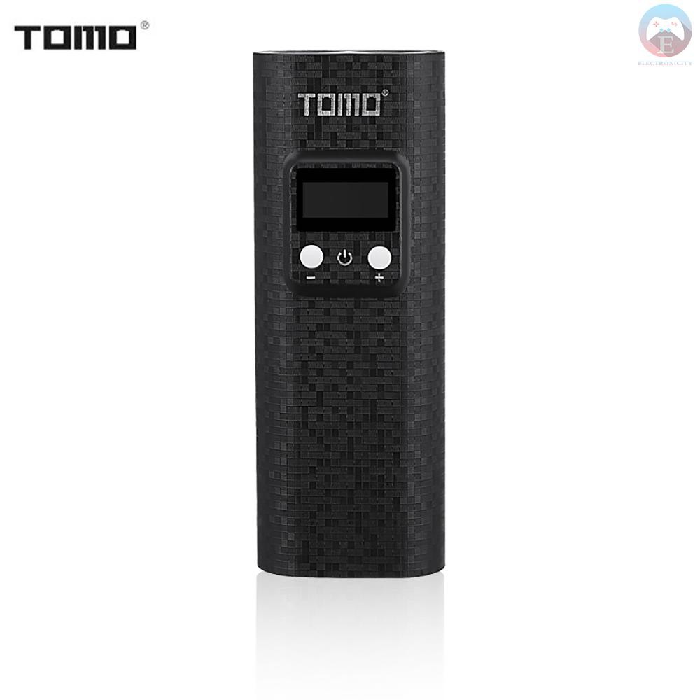 Ê TOMO K2 Portable 18650 Lithium Battery Charger Dual USB Ports Power Bank with Digital LCD Display for Cellphones