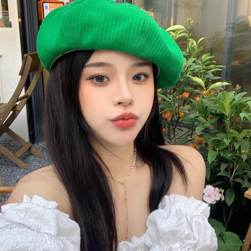 Mũ Nồi Kiểu Họa Sĩ Hình Đám Mây Nhỏ Xinh Thời Trang Hàn Quốc Cho Nữ