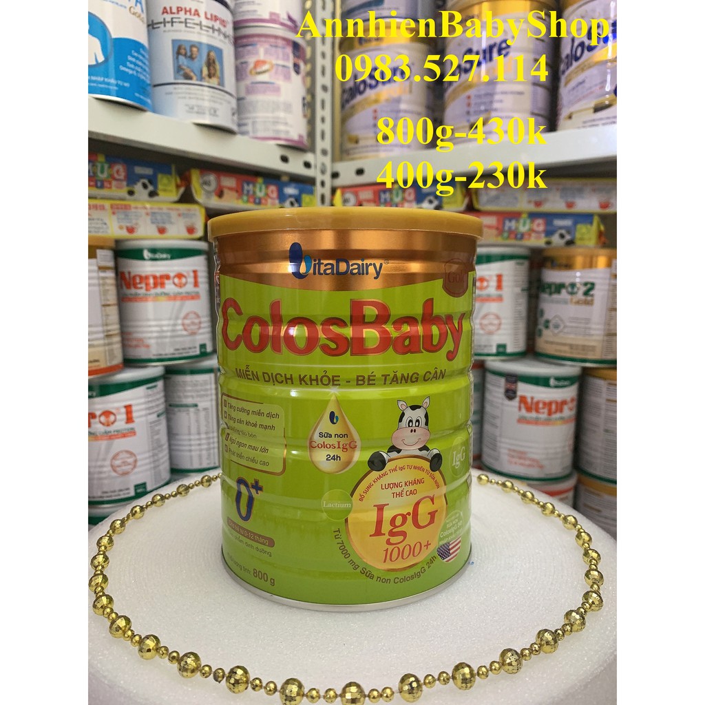 Sữa ColosBaby Gold - Số 0,1,2 Hộp 800g