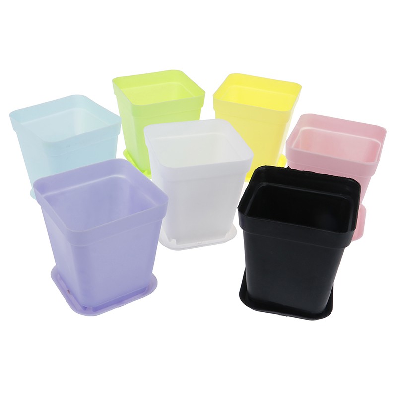 Set 5 Chậu Hoa Mini Bằng Nhựa Dùng Để Trang Trí