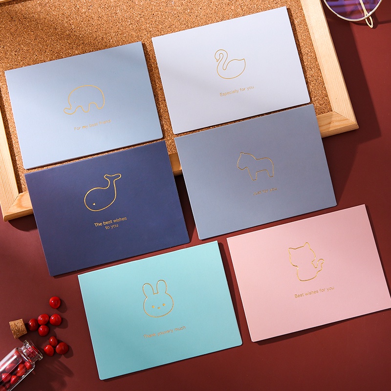 Thẻ bìa thư họa tiết hoạt hình dễ thương bắt mắt