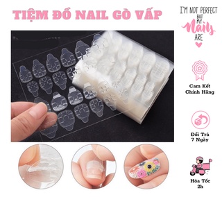 Miếng dán móng bộ 24 miếng keo dán móng hai mặt