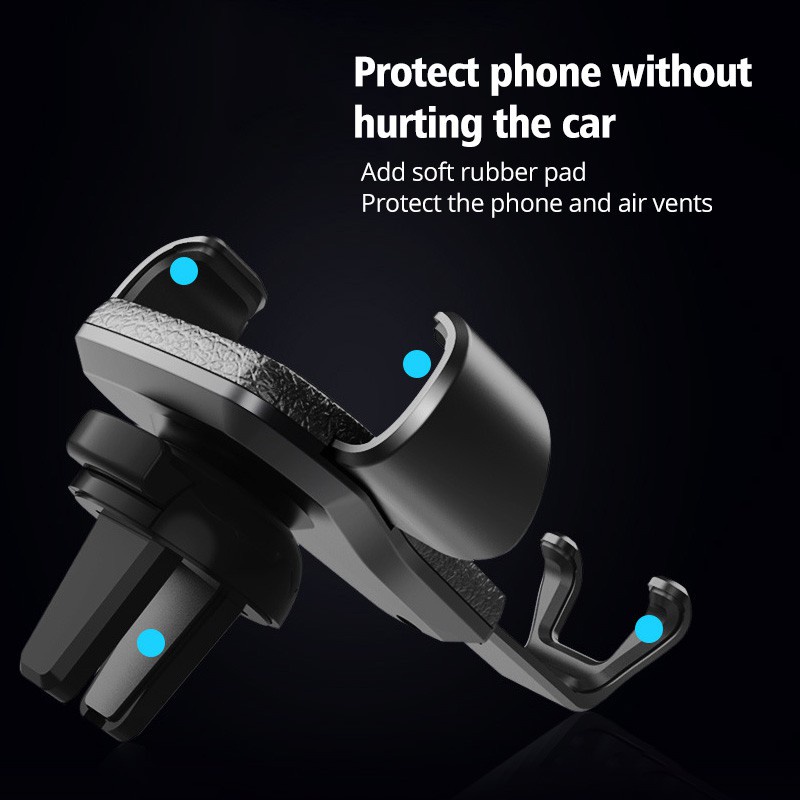 Giá đỡ điện Thoại Trên ô Tô Gắn Taplo Và Cửa Gió điều Hòa, Kẹp điện Thoại ô Tô Cực Kì Chắc Chắn