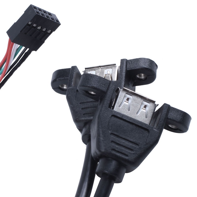 Cáp Chuyển Đổi 9 Pin Sang Dual Usb 2.0 Type A Female | BigBuy360 - bigbuy360.vn