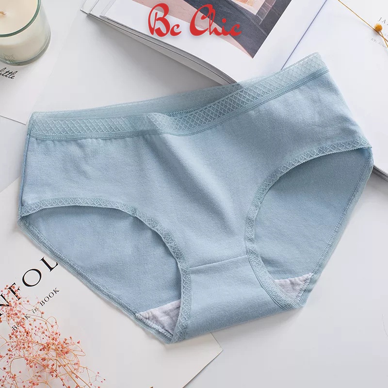 Quần Lót Nữ , Quần Lót Nữ Cotton viền chun kẻ ô thoáng mát kháng khuẩn ôm dáng mã Q111 BC_CHIC LINGERIE