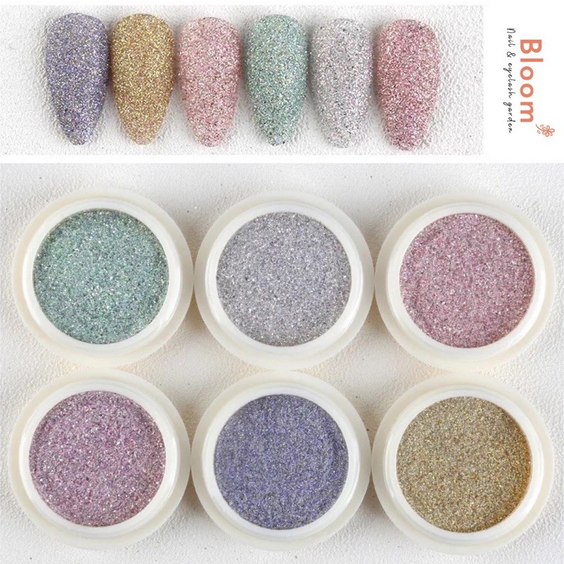 Set nhũ rắc 6 màu - Nail Mi Xăm