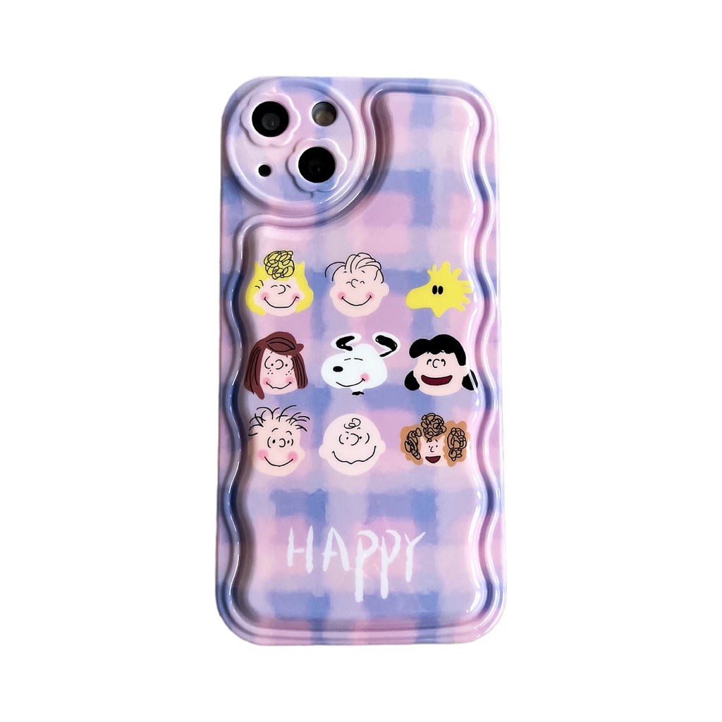 Ốp Điện Thoại Tpu Dẻo Họa Tiết Hoạt Hình Chú Chó Tím Dễ Thương Cho iPhone 11 12 13 Pro Max XS Max X XR