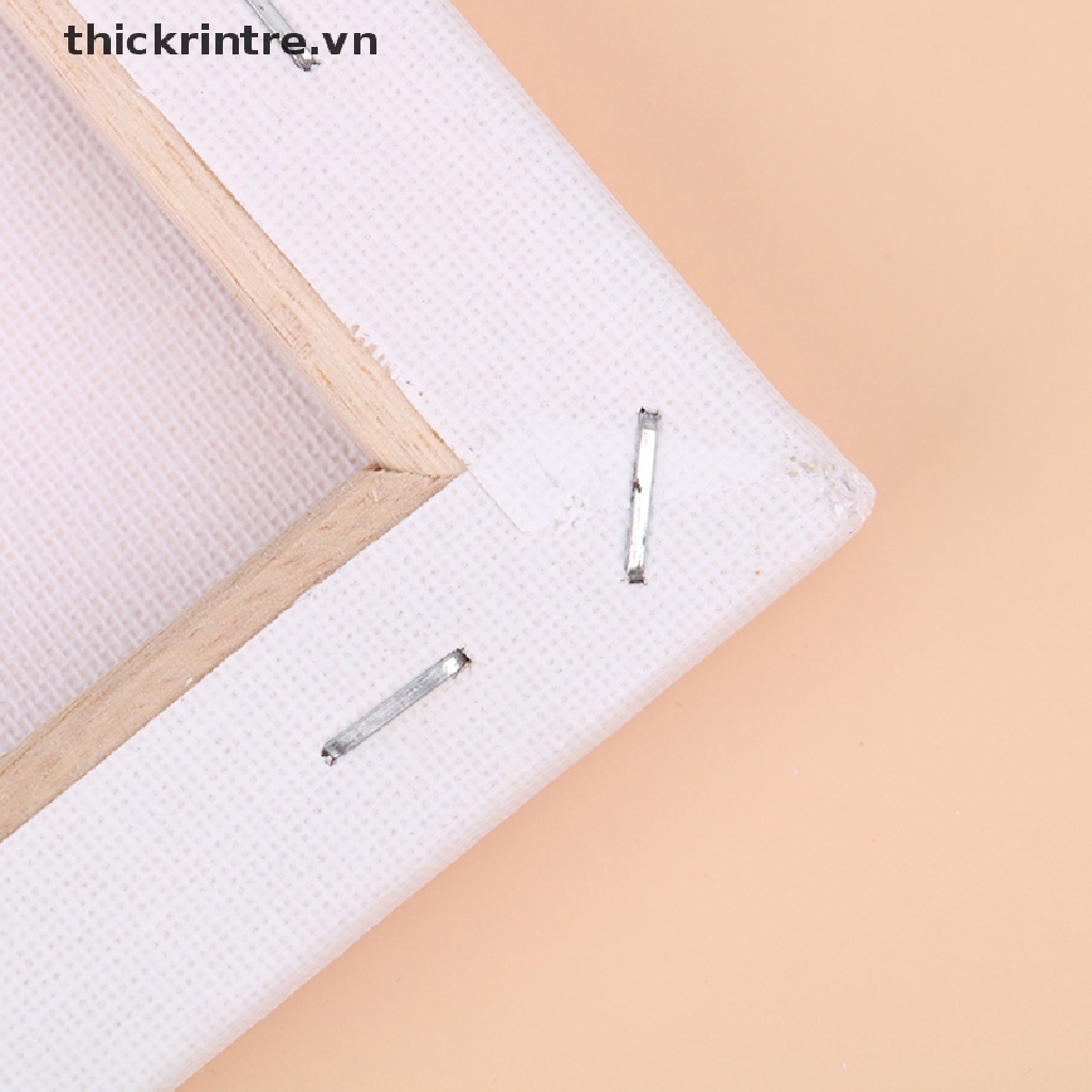 [Mới] Khung Gỗ Vuông Vẽ Tranh Sơn Dầu Canvas Màu Trắng