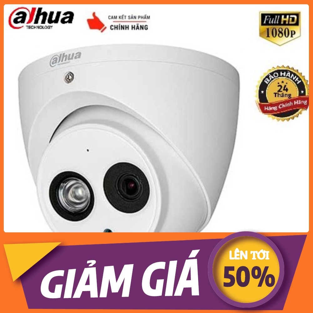 [💖] Camera Dahua 4 Mp DH-HAC-HDW1400EMP-S2 1080P - Hồng ngoại 50m - Hàng chính hãng 100% - B