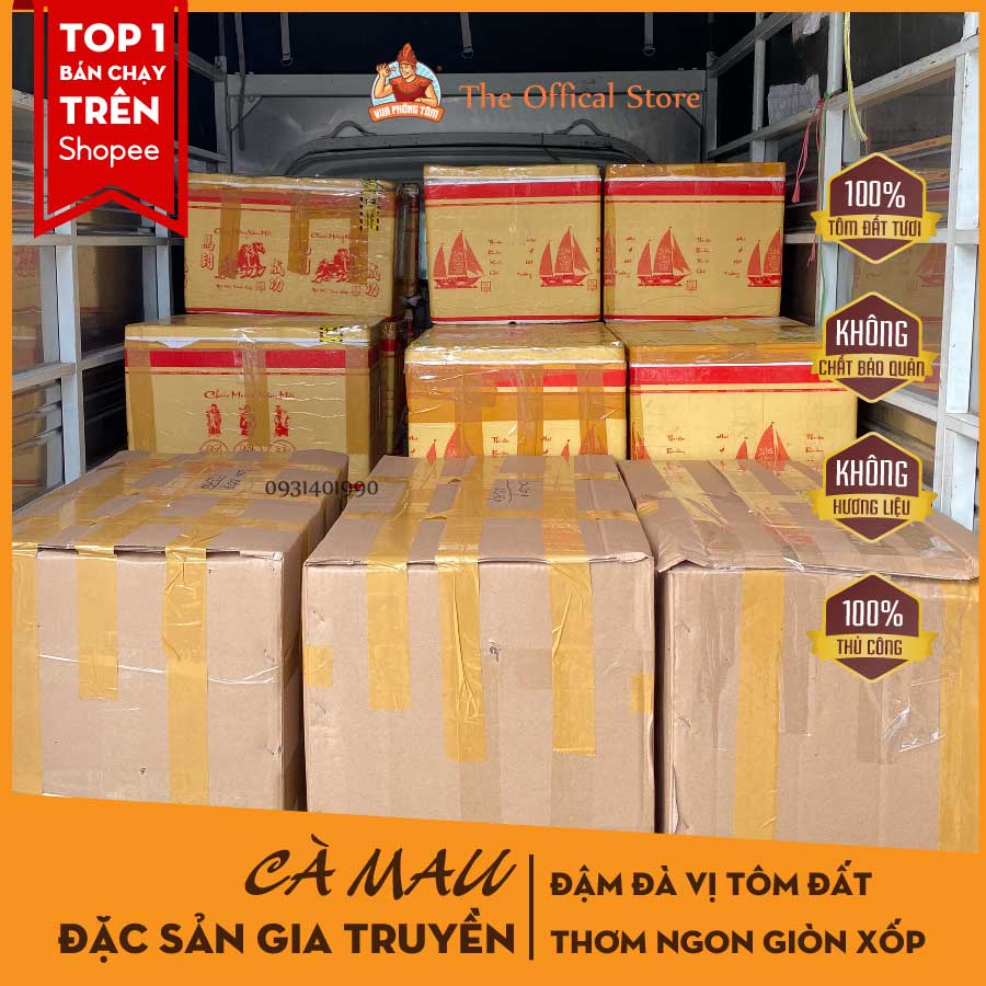 Bánh phồng tôm ngon |Bánh phồng tôm Năm Căn| Đặc sản Cà Mau |GÓI 2KG|KHÔNG NGON HOÀN TIỀN| 30% TÔM ĐẤT TƯƠI