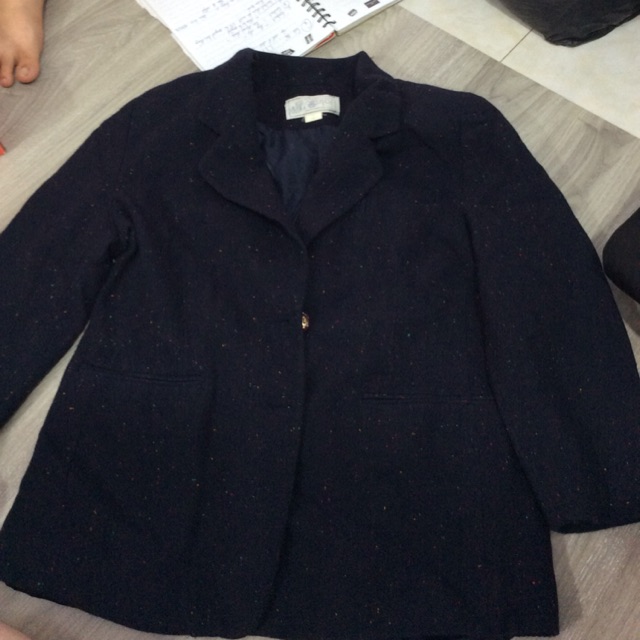 190 Áo vest dạ đen  hàng si hàng thùng