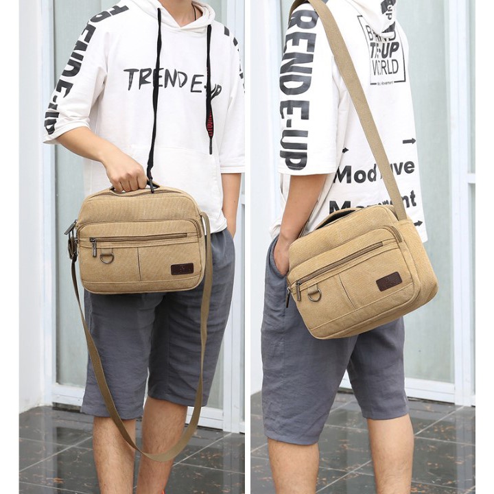 💝HOT - Túi Vải Đeo Chéo Nam V011 Chất Liệu Bền Đẹp Phong Cách Trẻ Trung Thanh Lịch | BigBuy360 - bigbuy360.vn
