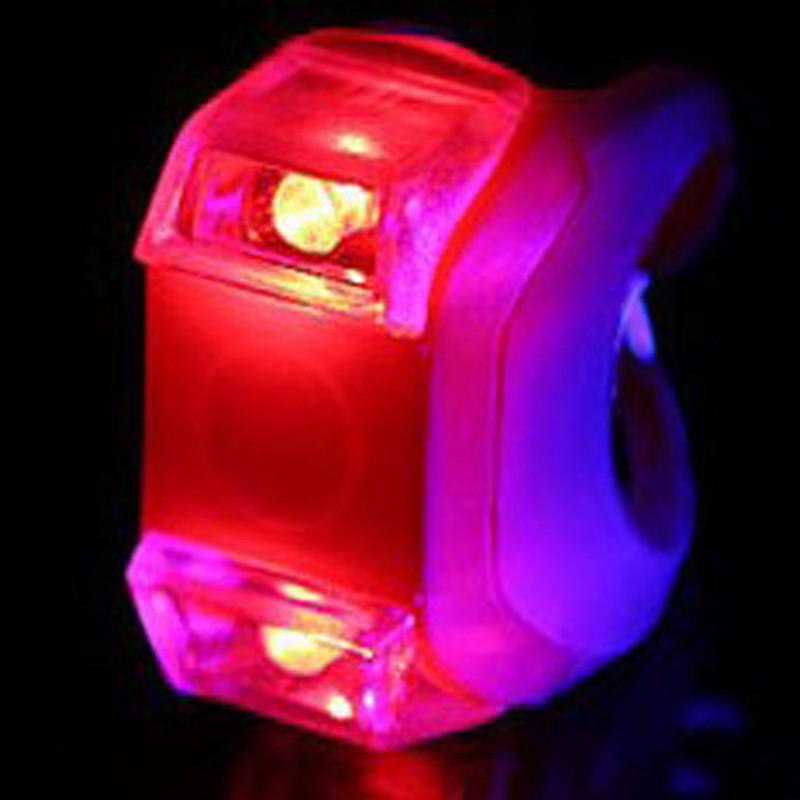 Đèn LED silicon gắn trước xe đạp