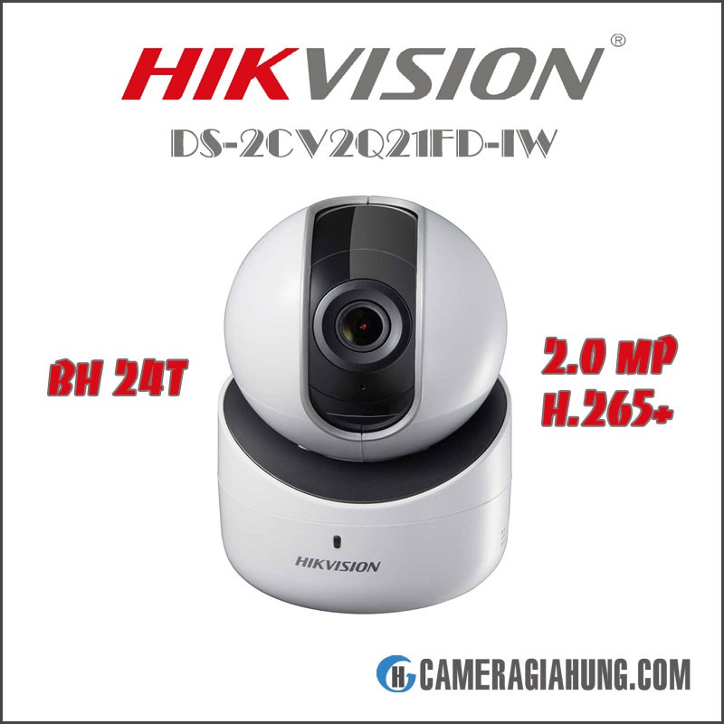 Camera IP Wifi HIKVISION DS-2CV2Q21FD-IW 2.0MP (1080P) xoay ngang dọc, âm thanh 2 chiều