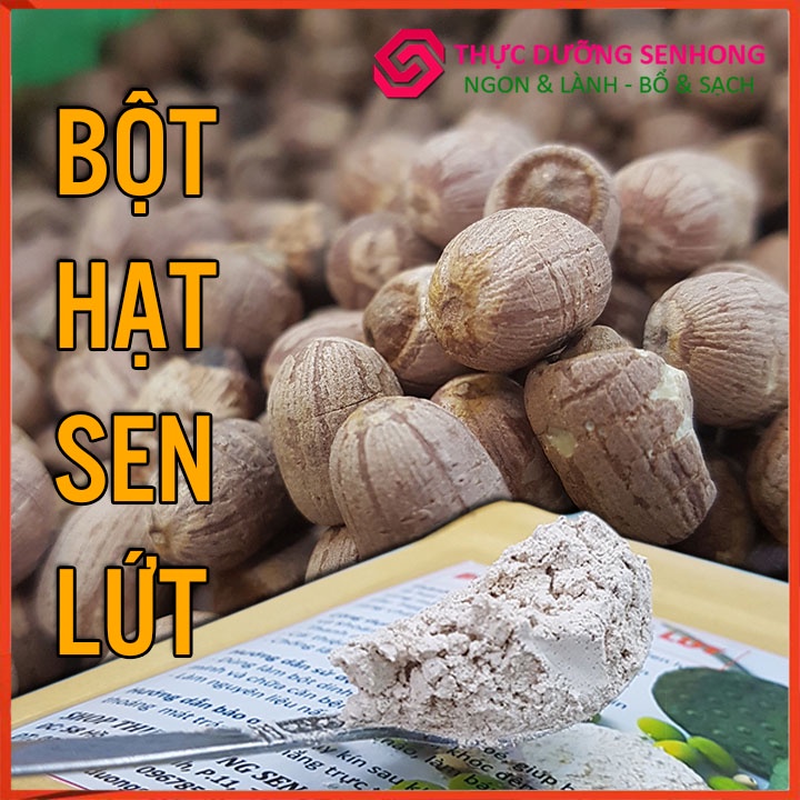 Bột hạt sen  Hạt sen lứt rang chín xay mịn