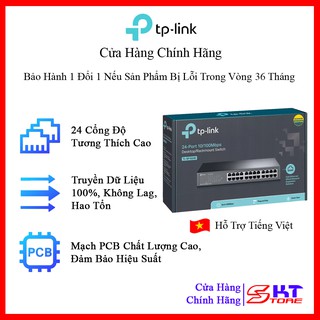 Bộ Chia Mạng Switch 24 Cổng RJ45 Tp-Link TL-SF1024D Tốc Độ 10/100Mbps - Hàng Chính Hãng