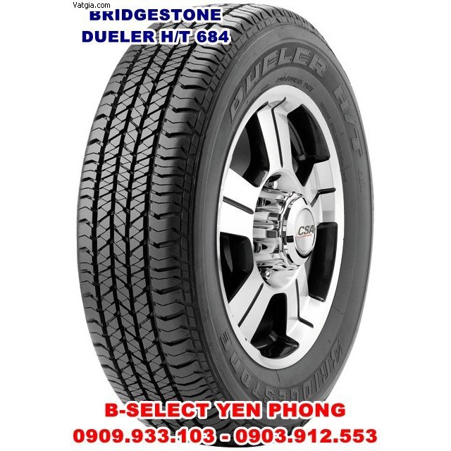 Lốp xe Ford Ranger 2.2 Bridgestone 255/70R16 Dueler 684 Thái Lan