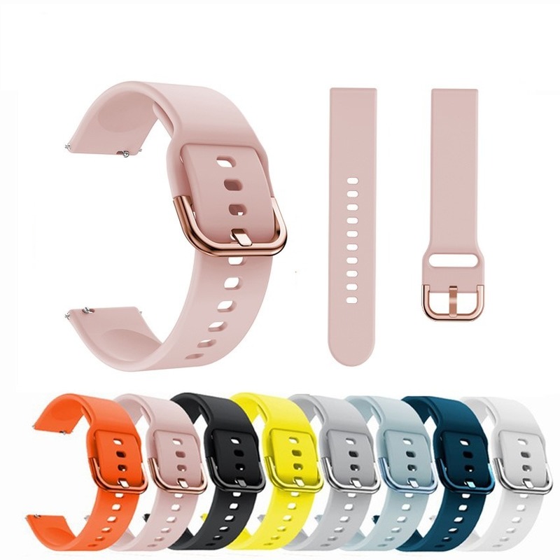 Dây đeo silicone màu kẹo cho đồng hồ thông minh Iwatch Se 6 5 4 40mm 42mm 22mm 20mm 3 2 1 38mm 44mm