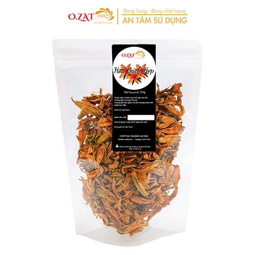 Hoa bách hợp O.ZAT Food 50g - 100g thanh nhiệt cơ thể dưỡng tâm an thần lợi tiểu tốt cho thần kinh