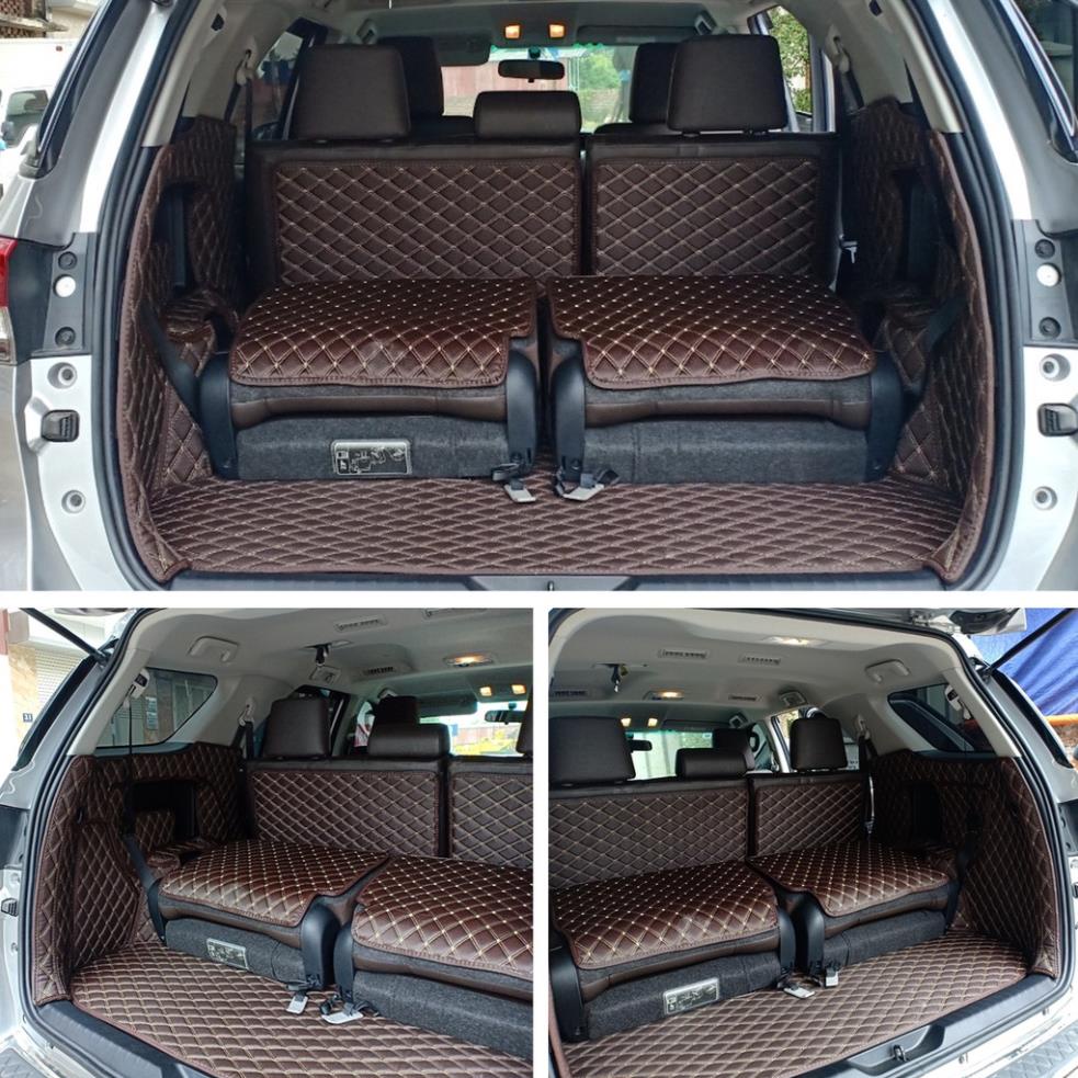 Thảm lót da kín cốp 5D 6D CHỐNG BỤI Mitsubishi Pajero Sport 2011-2017 chuẩn Form, chống thấm nước