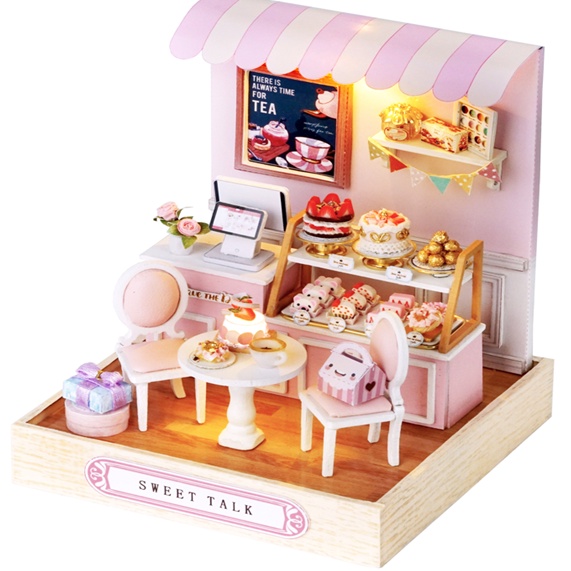 Mô hình Nhà Búp Bê DIY Doll House-TIỆM BÁNH NGỌT NGÀO (SWEET TALK)-QT032