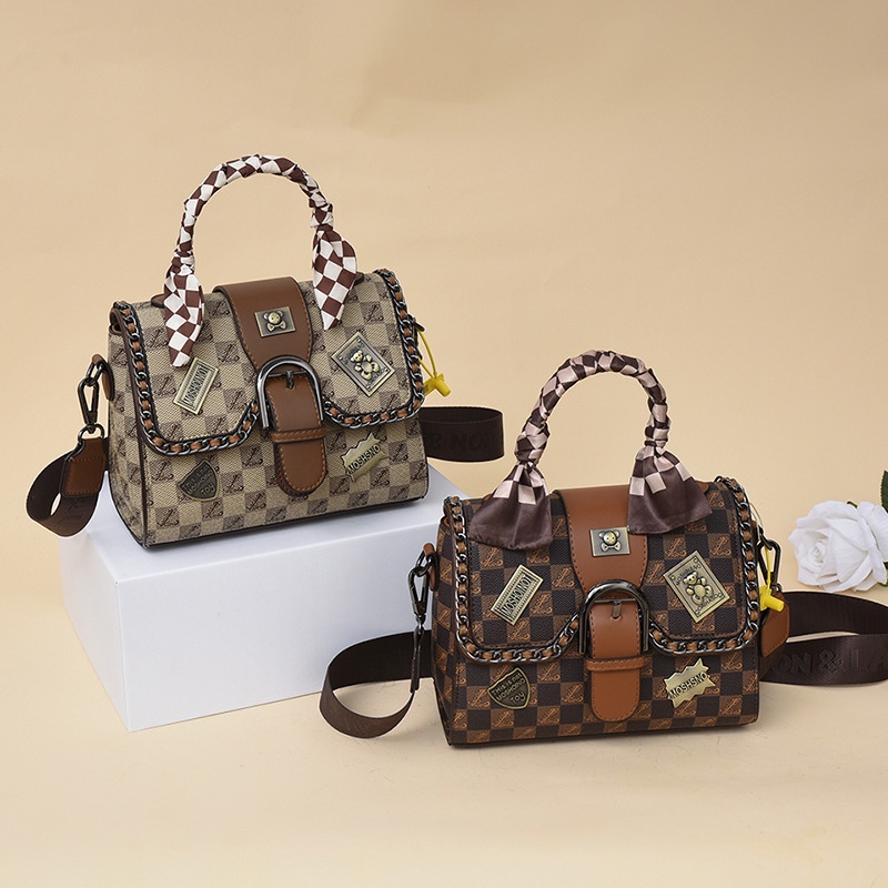 Túi xách nữ đẹp túi quai xách thời trang tặng kèm khăn