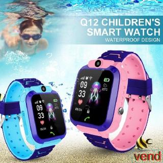 Q12 Children Smart Watch IP67 Waterproof Kids GPS Tracker Anti-Lost SOS Phone Watch For IOS Android