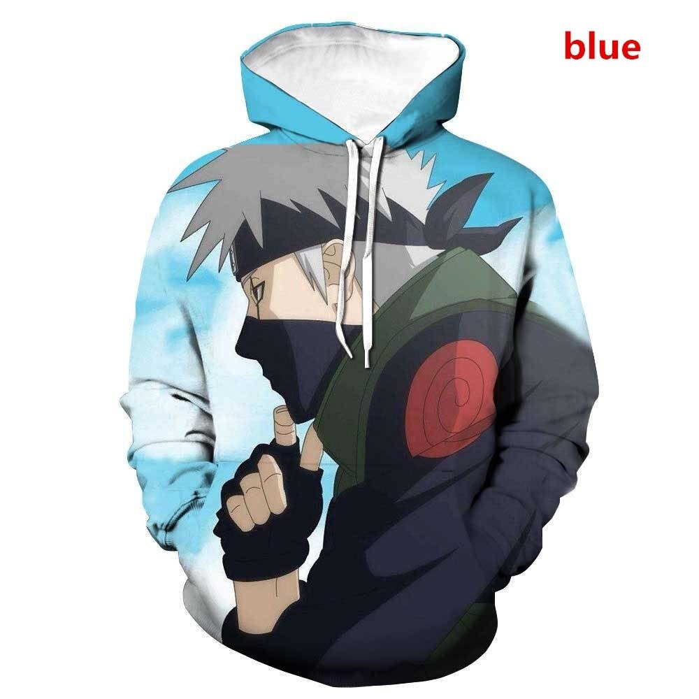 Áo Hoodies Tay Dài In Hình Naruto 3d Cá Tính Cho Nam Nữ