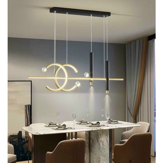 Đèn thả DAKEN treo trần cao cấp kèm bóng LED chuyên dụng và đế ốp trần