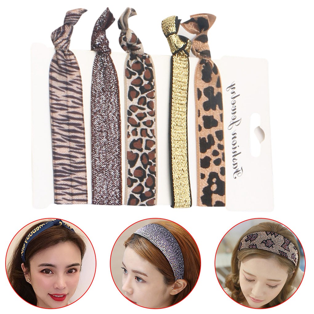 Băng Đô Vải Co Giãn In Họa Tiết Xinh Xắn Dành Cho Nữ