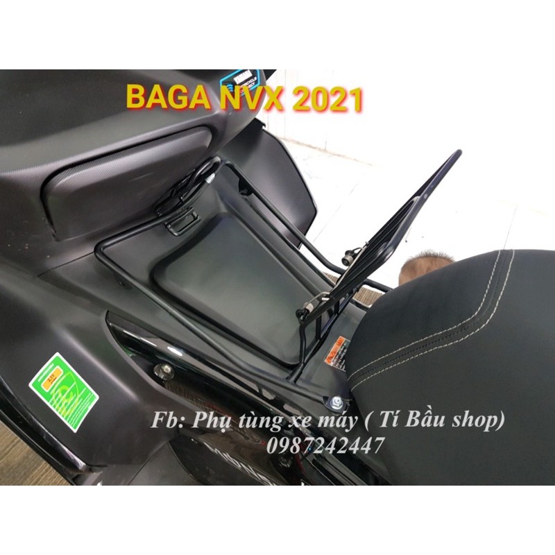 Baga nắp xăng cho NVX 2021 - Baga sơn đen tĩnh điện cho NVX V2