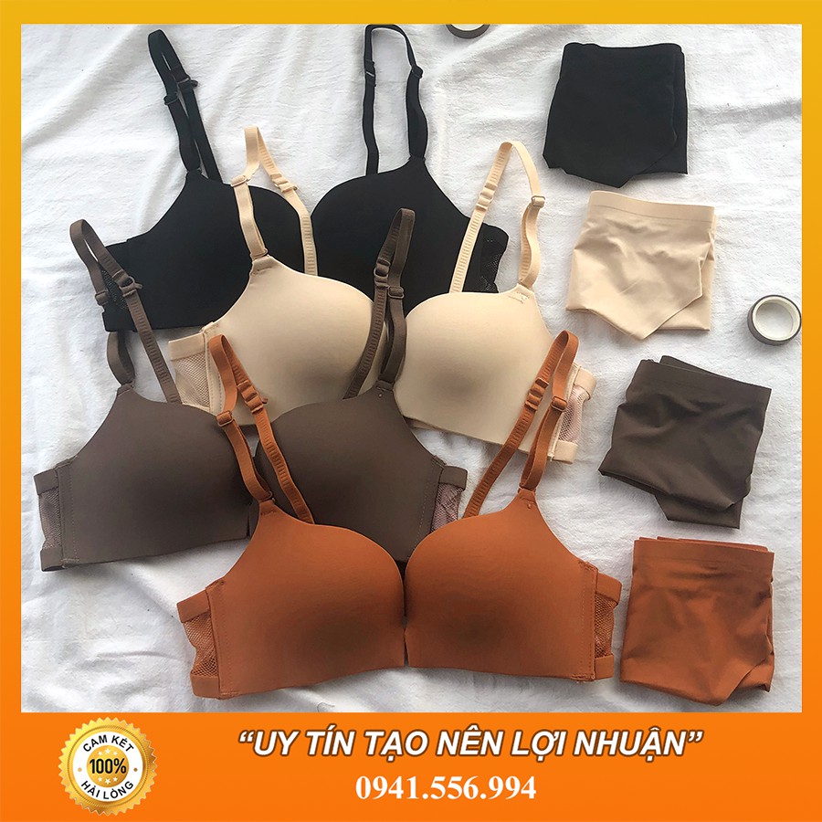 Bộ Đồ Lót Nữ Đúc Cài Trước Nâng Ngực