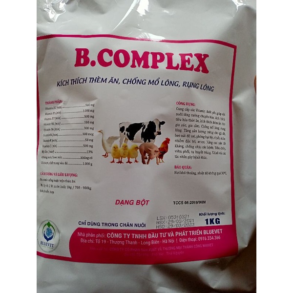 Thuốc thú y - Bcomplex kích thích ăn nhiều