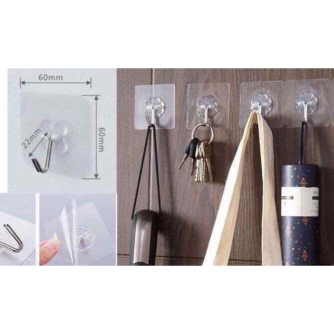 Móc treo đồ dán tường chặt chẽ tiện dụng cho nhà bếp/nhà tắm
