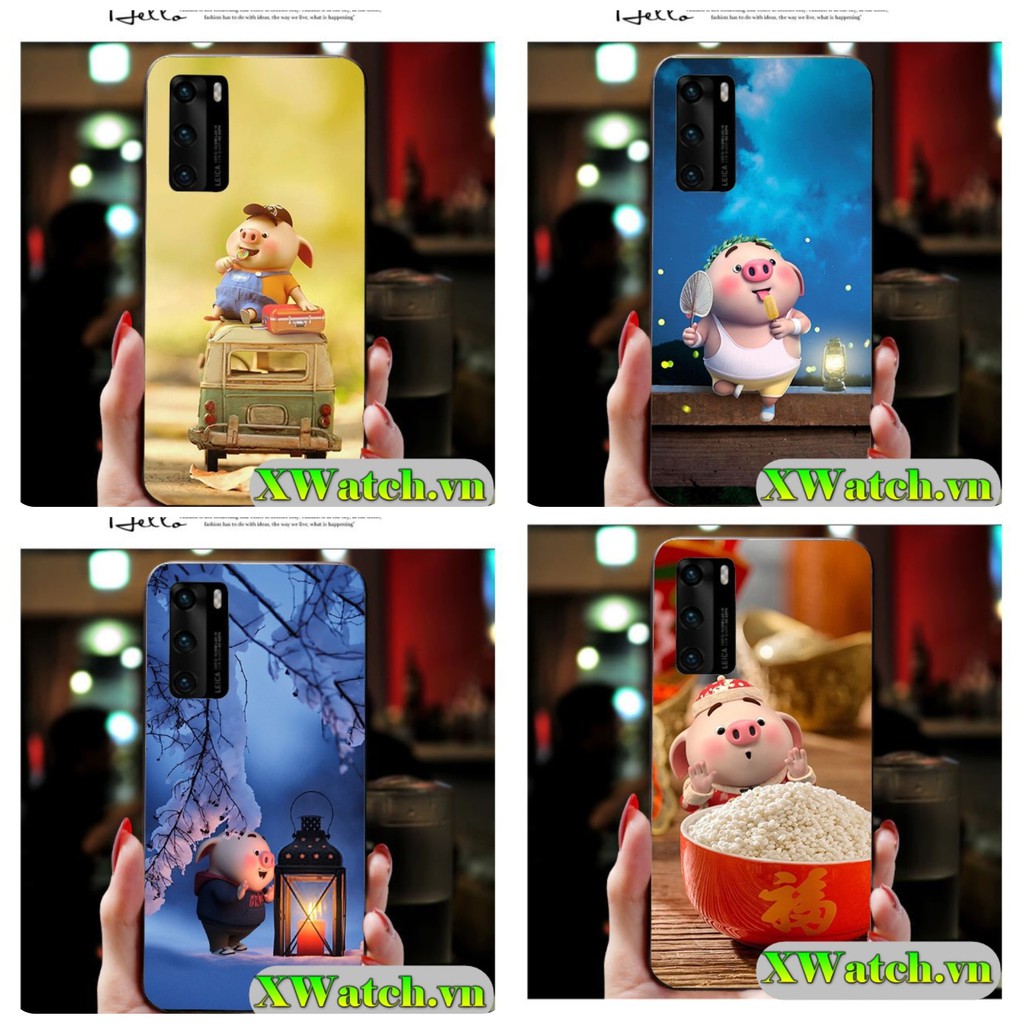 Ốp silicon Oppo A15 A15s Reno 5 Reno 4 A52 / A92 A53 A93 A1k A3s A5s F5 F7 F9  in hình Heo P3