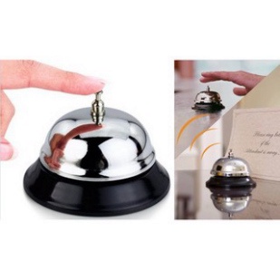 Chuông báo ra đồ ăn báo order gọi order halo haloo để bàn gọi phục vụ cỡ lớn, hàng inox xịn