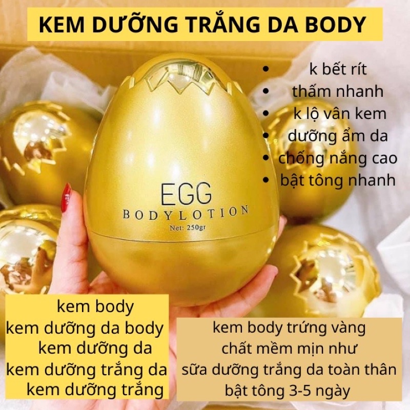 Kem Dưỡng Da Body Trứng Vàng SPF 50+++ 250g (mẫu mới)
