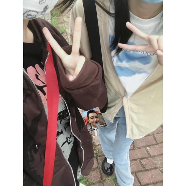 Áo hoodie zip nam nữ màu sắc vintage hoạ tiết phong cách Gothic Y2K FOOTMADE