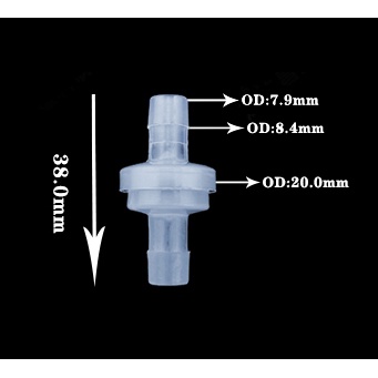 Van 1 Chiều 8mm, Van khí 1 chiều - Van nước 1 chiều 8mm
