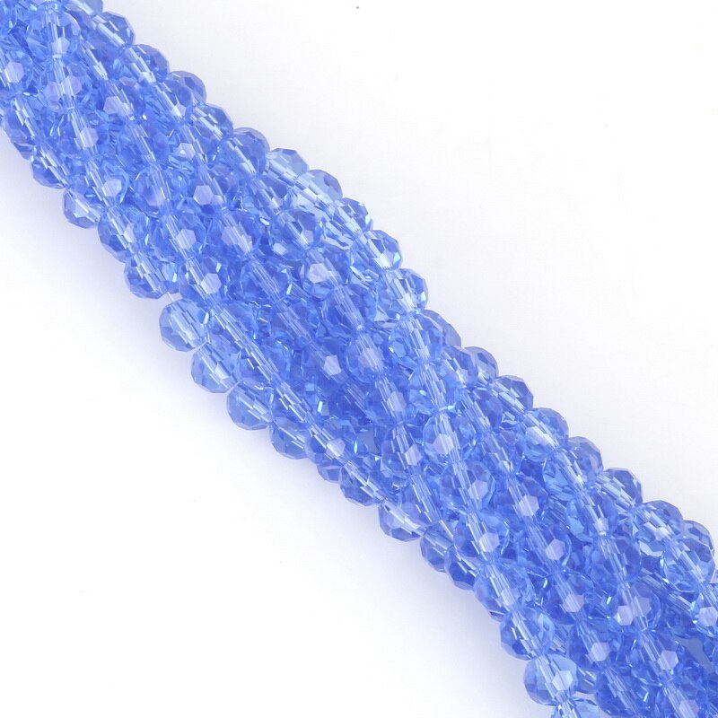 Hạt pha lê thủy tinh dùng làm trang sức thủ công 4MM 6MM