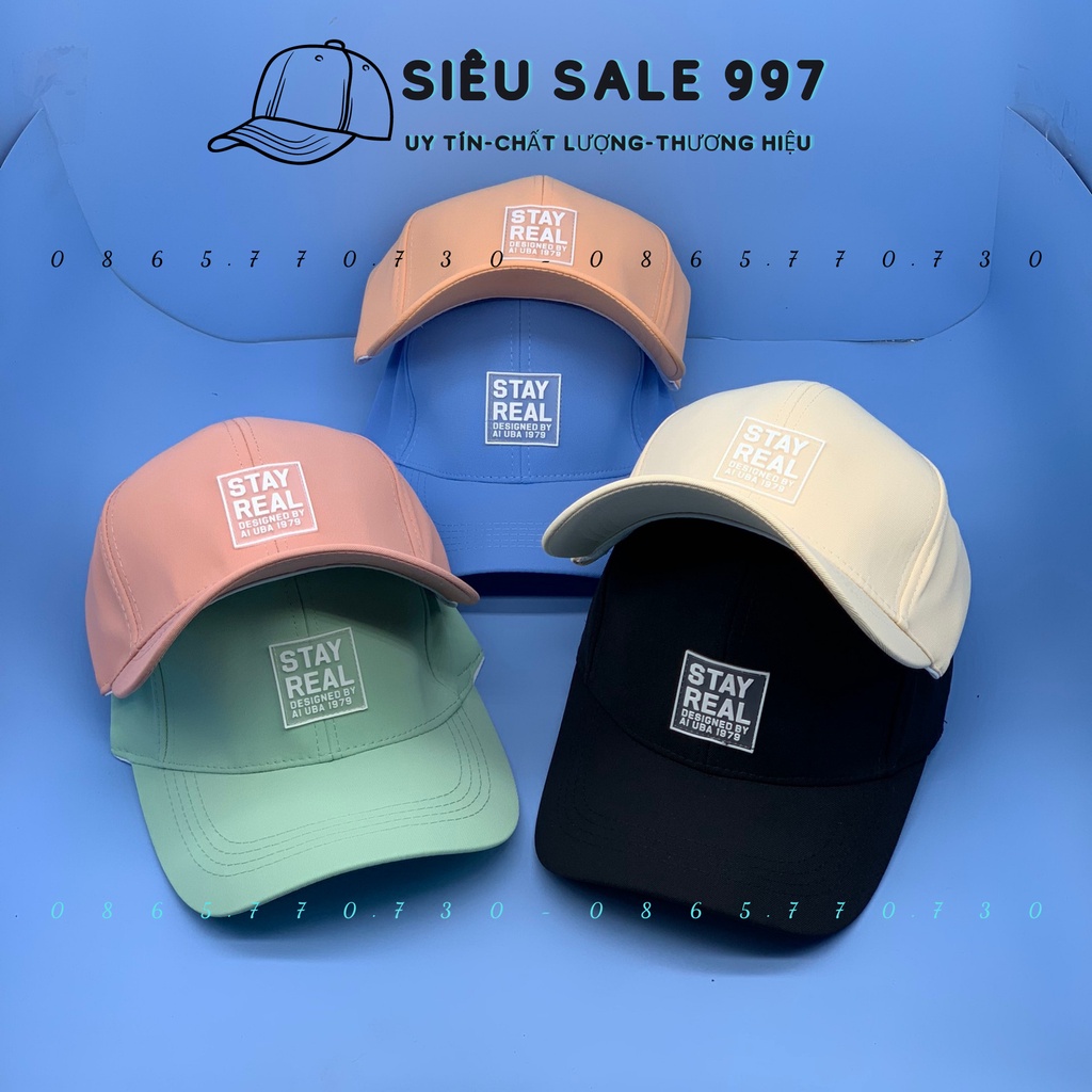 NÓN LƯỠI TRAI STAYREAD THÊU LOGO NHIỀU MÀU CAO CẤP THỜI TRANG NAM NỮ